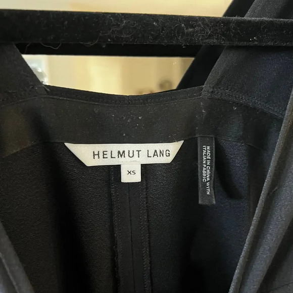 299 Helmut Lang Women's Side Tie Tank Jumpsuit Size XS Color Black - Picture 10 of 12